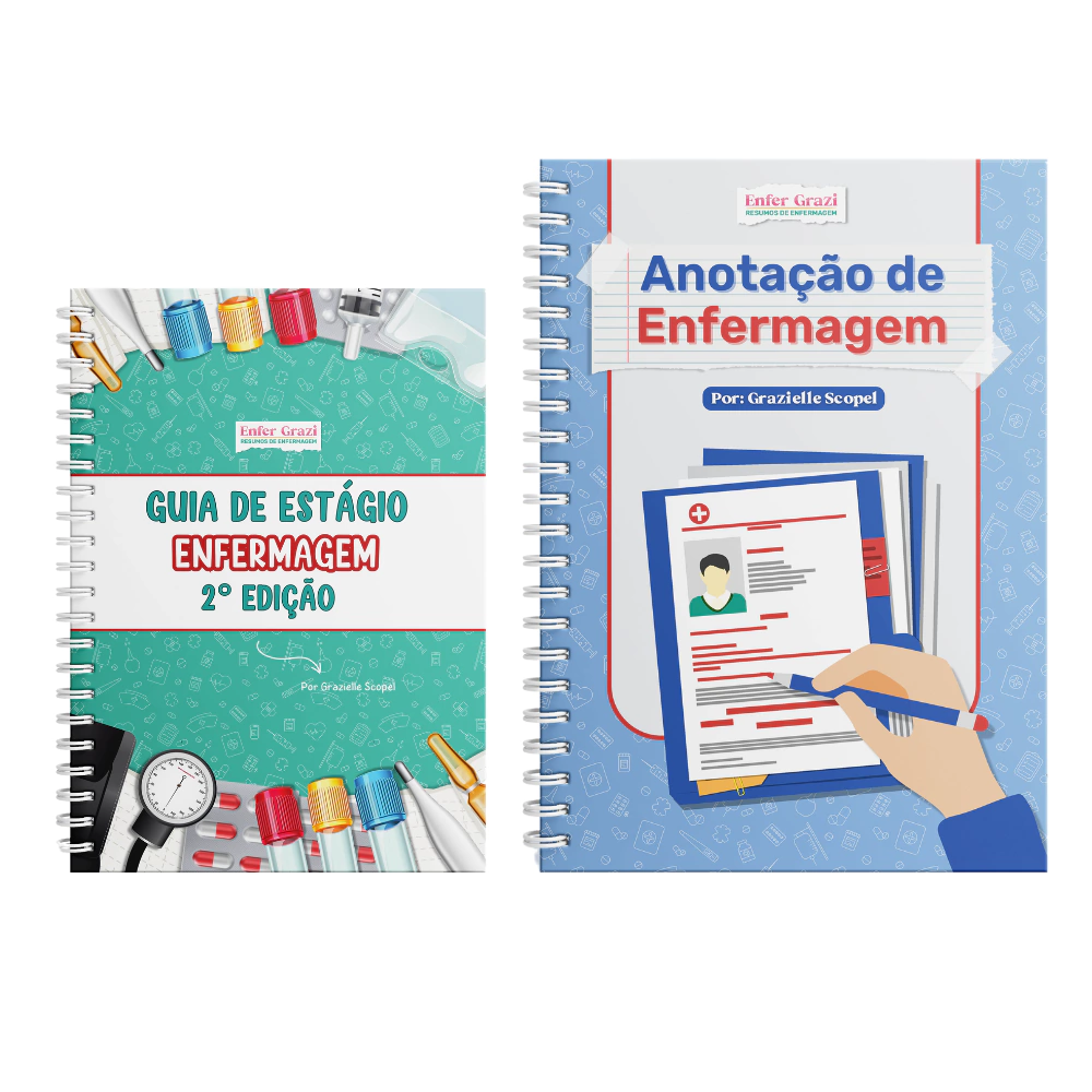 Combo: Guia de Estágio + Anotação de Enfermagem + 10% OFF!
