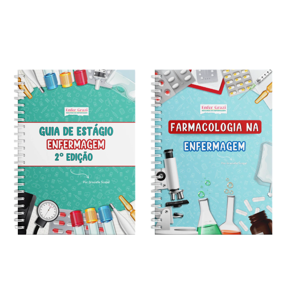 Combo: Guia de Estágio + Farmacologia na Enfermagem + 10%OFF