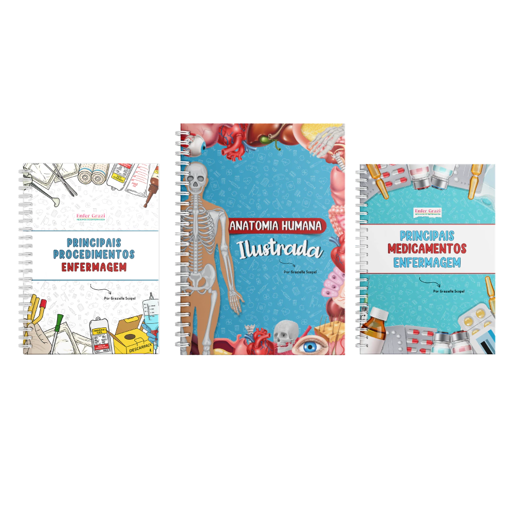 Combo: Principais Procedimentos + Anatomia + Principais Medicamentos + 15% OFF