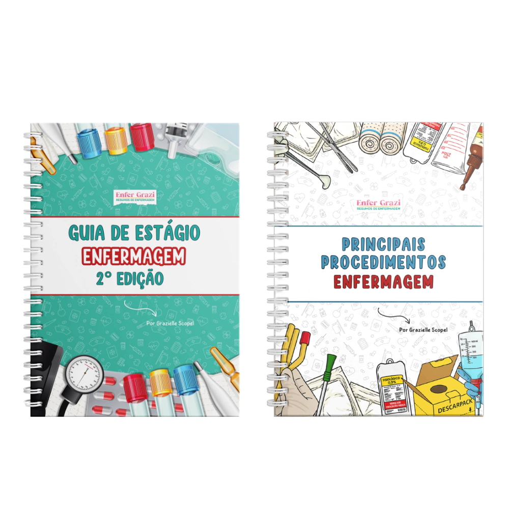Combo: Guia de Estágio + Principais Procedimentos Enfermagem